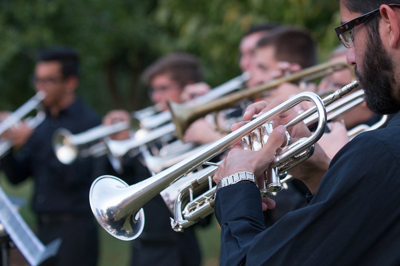 Trumpeters trumpet