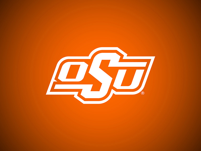 OSU logo, orange background