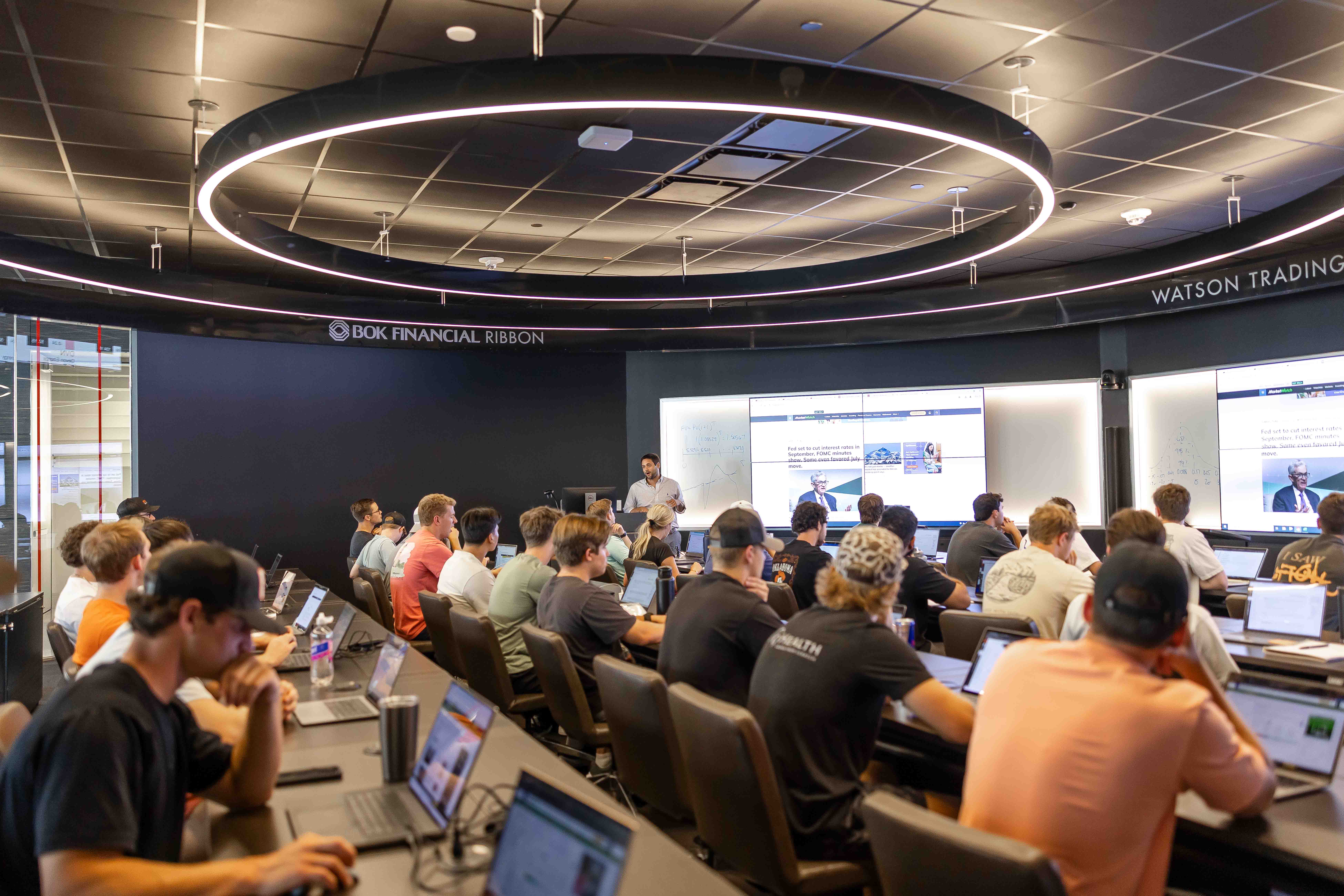 Classroom full of students