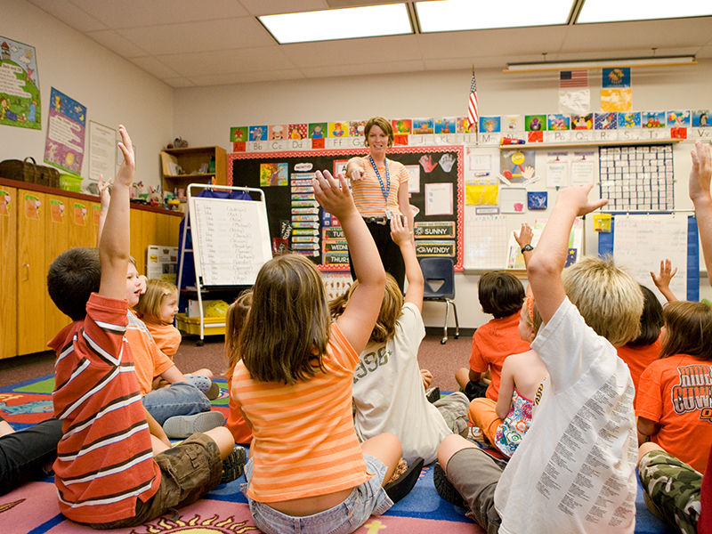 Elementary School Teacher Teaching