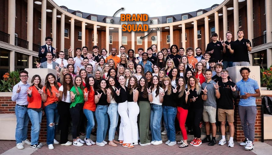 Brand Squad group photo on the Spears plaza