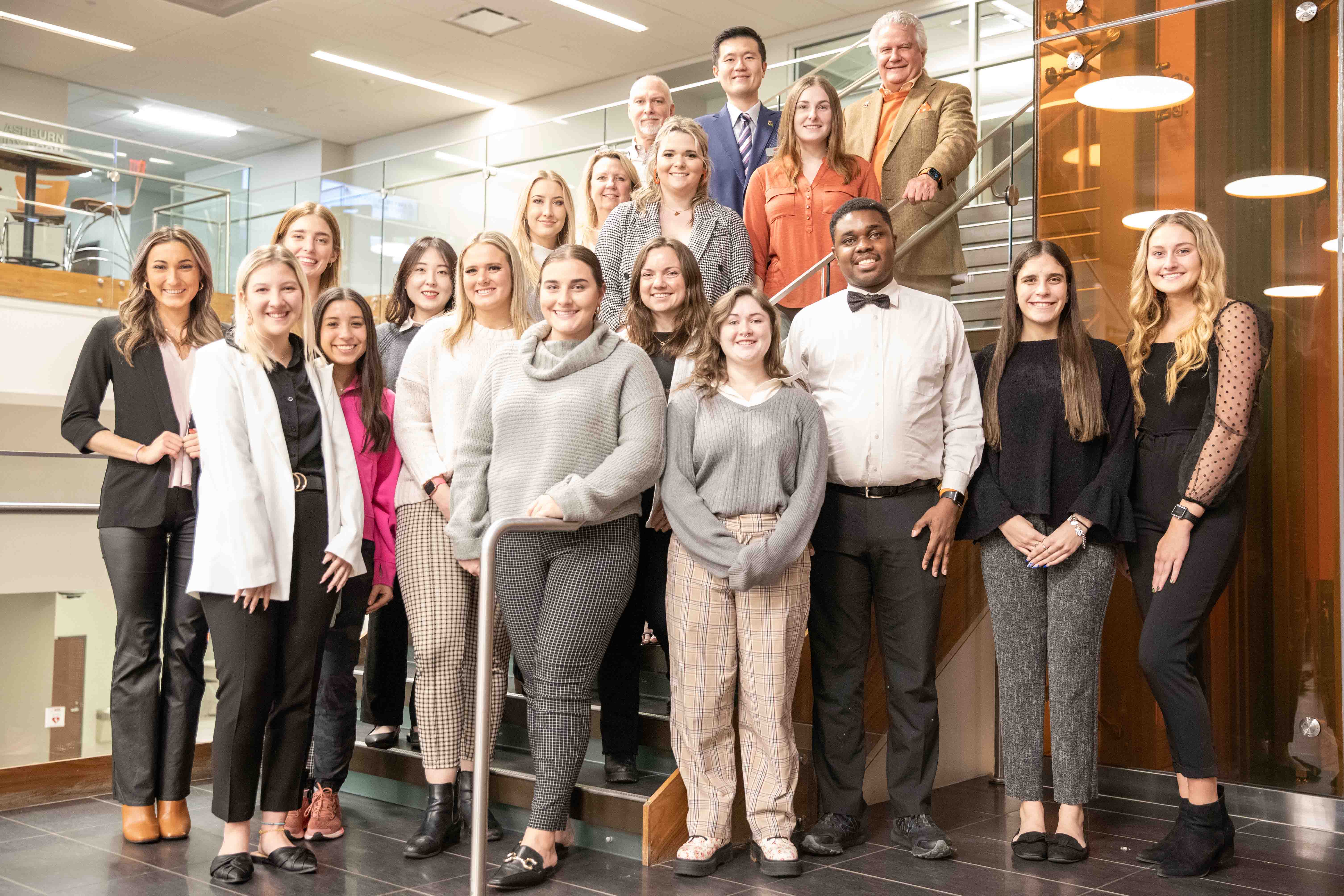 HTM students smiling